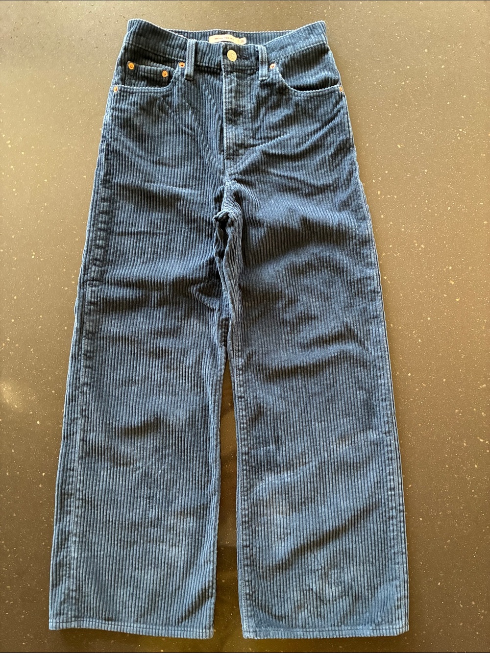Levi's Ribcage Wide Leg Corduroy Pants High Rise 26